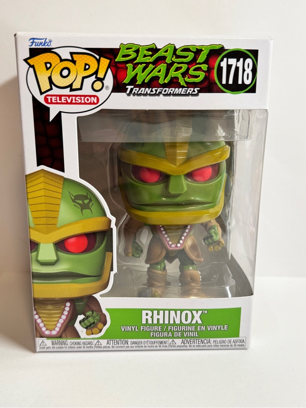 Funko Beast Wars‎ Transformers Rhinox Pop! Figure - Red, Green, Gold  1718